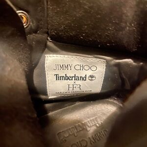 Jimmy Choo Black Leather Combat Boots